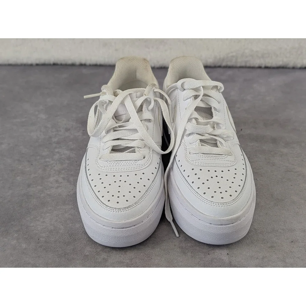 Nike Court Vision Alta White Platform Sneakers DM0113-100 Womens 6.5